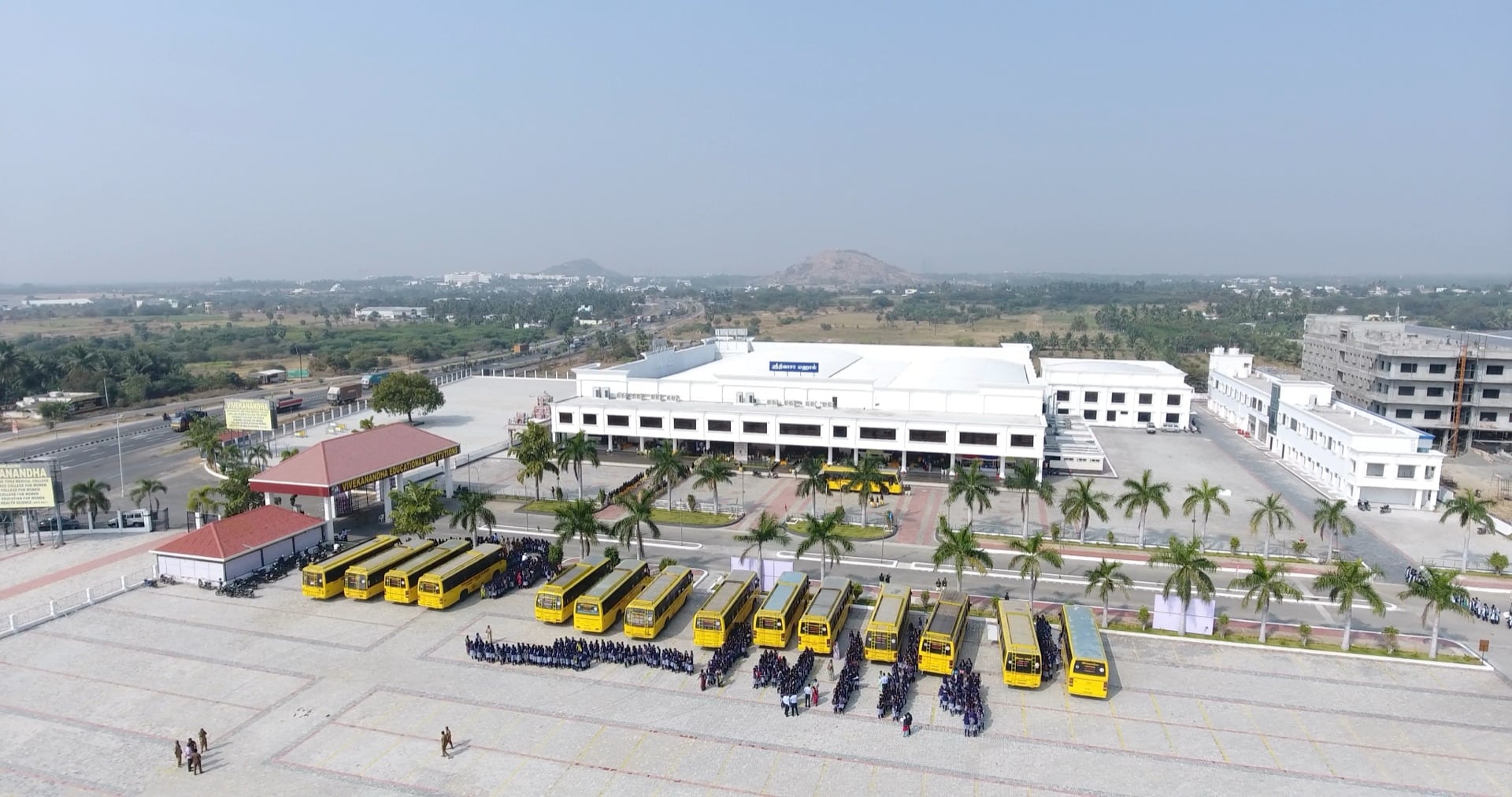 The Sankagiri campus from the air